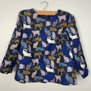 H&M Cat Print Top